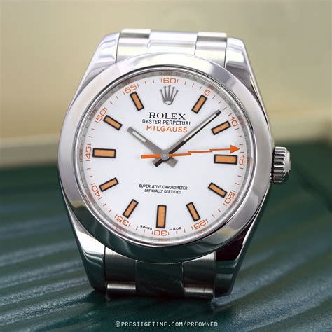 rolex milgauss used|pre owned milgauss.